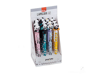 LAPISEIRA PLÁSTICA DIVERTIDA 0,7MM - PANDA COLORS CX C/12 UNIDADES BRW