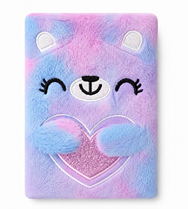 CADERNO A5 URSO CORAÇÃO ROXO UNIDADE