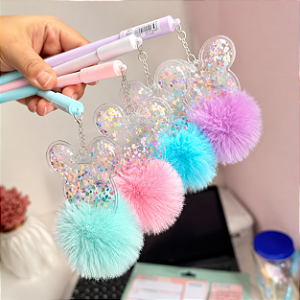 CANETA POMPOM ORELHA MINNIE UNIDADE