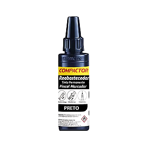 REABASTECEDOR  P/ PINCEL 30ML  PRETA COMPACTOR UNIDADE