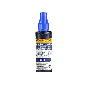 REABASTECEDOR P/ PINCEL 30ML AZUL COMPACTOR UNIDADE