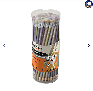 LAPIS GRAF METALICO BORR PT C/72 UNID BAZZE