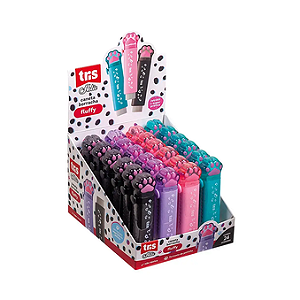 CANETA BORRACHA TRIS HOLIC PETS CX C/24 UND TRIS