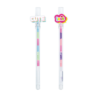 CANETA ESFEROGRÁFICA DIVERT GEL 0.7MM - CUTE BRW UNIDADE