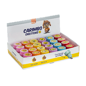 CARIMBO PLÁSTICO INFANTIL - EMOTIONS CX C/24 UND BRW