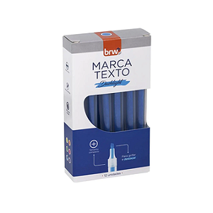 MARCA TEXTO DASHLIGHT- NEON AZUL - CX C/12 BRW