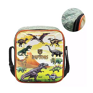LANCHEIRA TÉRMICA - POLIÉSTER - RAPTOR - VERDE E LARANJA BRW