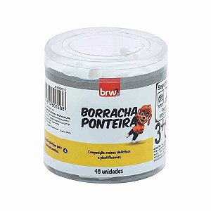 BORRACHA PONTEIRA BRANCA POTE C/48 UND BRW