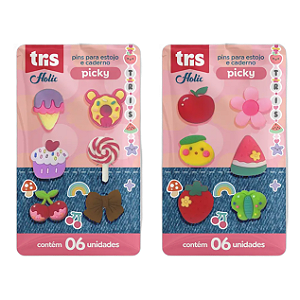 PINS TRIS HOLIC PICKY CART 6UN UNIDADE TRIS
