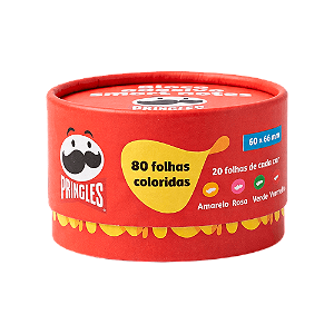 BLOCO SMART NOTES 60 x 66 MM PRINGLES POTE C/ 4 BLOCOS BRW