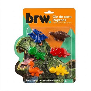 GIZ DE CERA FORMATOS RAPTORS 6 CORES UNIDADE BRW