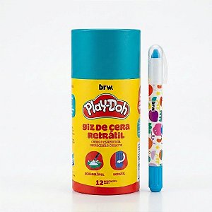 GIZ DE CERA RETRÁTIL 12 CORES PLAY-DOH - POTE C/ 12UN BRW