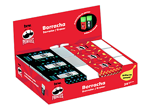 BORRACHA BRILHA NO ESCURO PRINGLES CX C/24 UNIDADE BRW