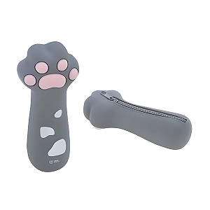 ESTOJO - SILICONE - 1 ZIPER - BEST FRIEND - CINZA BRW