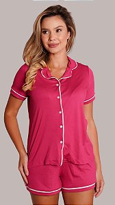 Rosa Vivo - Pijama Americano Curto