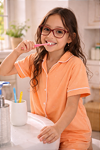 Candy Laranja - Pijama Americano Curto Infantil