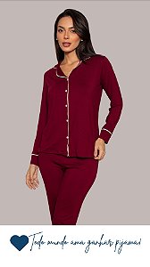 Cereja - Pijama Americano Longo
