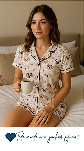 Dog Fofo - Pijama Curto Estampado