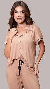 Capuccino- Pijama Americano Longo Pantalona