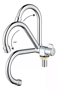 TORNEIRA DOBRÁVEL INOX 1/2 SIMPLES