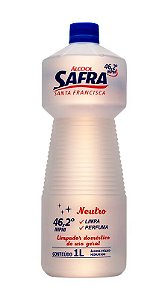 Álcoo Líquido Safra 46,2° INPM Neutro 1000ML