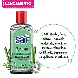 Limpador Perfumado Concentrado Bambu 120ml Saif