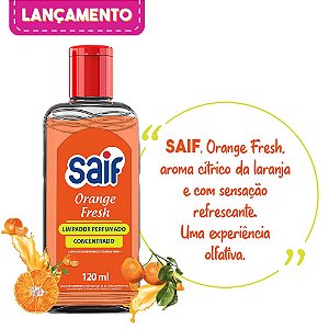 Limpador Perfumado Concentrado Orang Flash 120ml Saif