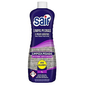 Limpa Pedras E Pisos Brutos 1L - SAIF