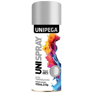 Tinta Spray Unipega Metálico Cromo 350ml