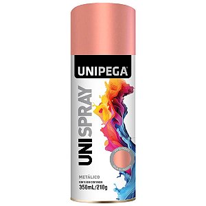 Tinta Spray Unipega Metálico Rosé Gold 350ml