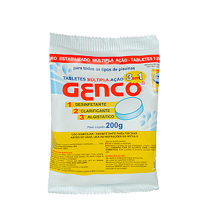 Tabletes Genco Multipla Ação 3 em 1 - 200g