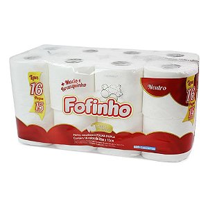 Papel Higiênico Fofinho 16X30M - 16 Rolos