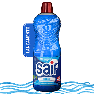 Desinfetante Marine Mata 99,9% bactérias e fungos Saif 1L