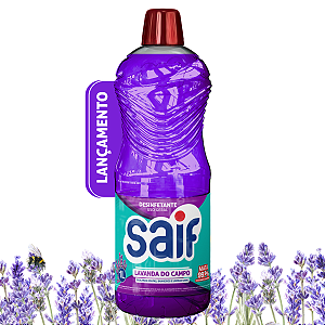 Desinfetante Lavanda do Campo Mata 99,9% bactérias e fungos Saif 1L