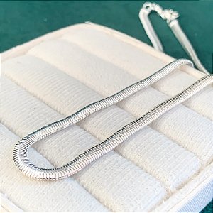 Chocker fio alemão banhado a prata