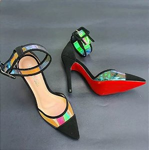 SCARPIN VINIL HOLOGRÁFICO