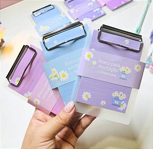 Pranchetinha com Bloco Anotações