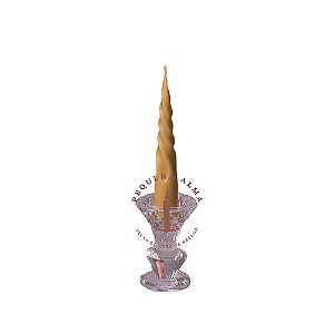 Vela torcida maciça - 15cm