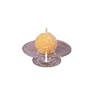 Vela bolinha de rosas