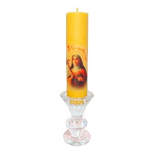 Mini Círio de Santa Teresinha - 15cm x 4cm