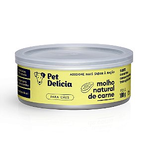 Molho Natural de Carne 100g - Pet Delícia - 909482
