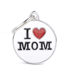 Plaquinha de Identificação "Eu Amo Mamãe" - MyFamily