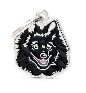 Plaquinha de Identificação Raça Spitz Preto - MyFamily - 662676
