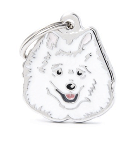 Plaquinha de Identificação Cão Spitz Branco - MyFamily - 751690