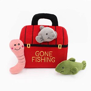 Pelúcia Interativa Burrow Caixa de Pesca - ZippyPaws - 873484