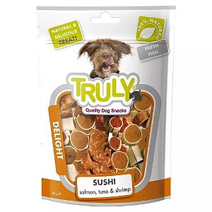 Petisco Sushi de Salmão, Atum e Camarão 90g - Truly - 137243
