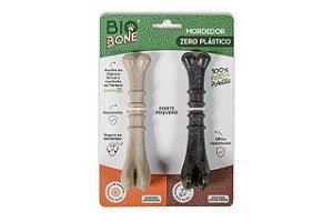 Kit Mordedor P - Laranja e Fibra Madeira - Mordida Moderada e Extra Forte - Biobone - 967876
