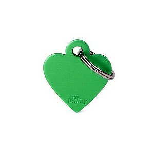 Plaquinha de Identificação Coração Verde - MyFamily - 56979