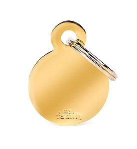 Plaquinha de Identificação Círculo Gold - MyFamily - 57070