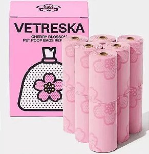 Refil Cata-Caca 12 Rolos Aroma Flor de Cerejeira - Vetreska - 583731